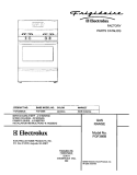 COVER Diagram and Parts List for FGF366BCB  Frigidaire Range