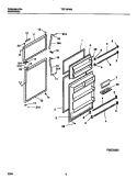 DOOR SECTION Diagram and Parts List for TRT19PNBD1  Tappan Refrigerator