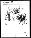 CABINET PARTS Diagram and Parts List for AC055M7A1  Frigidaire Air Conditioner