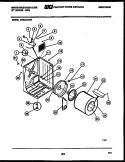 CABINET AND COMPONENT PARTS Diagram and Parts List for DG640KXW4  Frigidaire Dryer