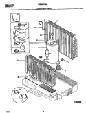 COMPRESSOR Diagram and Parts List for FAB067W7B4  Frigidaire Air Conditioner