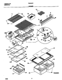 SHELVES Diagram and Parts List for F44N18CEW8  Frigidaire Refrigerator