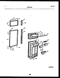 DOOR PARTS Diagram and Parts List for FPES21TIRW1  Frigidaire Refrigerator