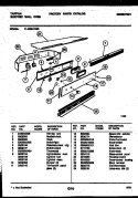 CONTROL PANEL Diagram and Parts List for 11-4969-00-05  Tappan Wall Oven