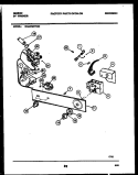 CONSOLE AND CONTROL PARTS Diagram and Parts List for WA24P2WYMC  Gibson Washer