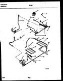 BURNER, MANIFOLD AND GAS CONTROL Diagram and Parts List for 30-3981-23-03  Tappan Range