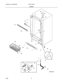 CABINET Diagram and Parts List for GFU2124FWA  Gibson Freezer