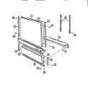 FRONT PANEL Diagram and Parts List for DW4500FW1  Frigidaire Dishwasher