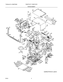 OVEN, CABINET Diagram and Parts List for E30MO75HPSA  Electrolux Microwave