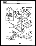 BURNER PARTS Diagram and Parts List for GGF356BADA  Gibson Range