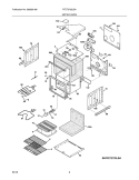 UPPER OVEN Diagram and Parts List for FFET2725LSA  Frigidaire Wall Oven