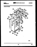 CABINET PARTS Diagram and Parts List for RT17F7WP3B  Gibson Refrigerator