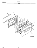 DOOR Diagram and Parts List for TGF334WFSA  Tappan Range