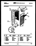 CABINET AND CONTROL PARTS Diagram and Parts List for GED15P1  Gibson Dehumidifier