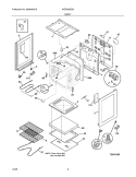 BODY Diagram and Parts List for WEF350ESB  Westinghouse Range