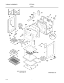 BODY Diagram and Parts List for FFEF3018LBC  Frigidaire Range