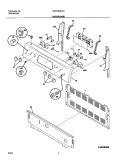 BACKGUARD Diagram and Parts List for GSE3WZCCA  Frigidaire Range