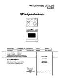 COVER Diagram and Parts List for PLES389ACC  Frigidaire Range