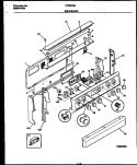 BACKGUARD Diagram and Parts List for FEF334SADA  Frigidaire Range