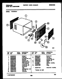 CABINET PARTS Diagram and Parts List for FAV157S1A1  Frigidaire Air Conditioner