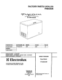 COVER Diagram and Parts List for FFC05C4CW0  Frigidaire Freezer