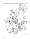 OVEN, CABINET Diagram and Parts List for FMV156DBC  Frigidaire Microwave