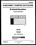COVER Diagram and Parts List for KAC072S7Z1  Kelvinator Air Conditioner