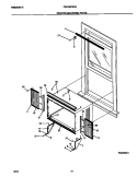 WINDOW MOUNTING PARTS Diagram and Parts List for FAS185F2A3  Frigidaire Air Conditioner