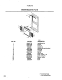 WINDOW MOUNTING PARTS Diagram and Parts List for FAC065J7A2  Frigidaire Air Conditioner