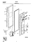 FREEZER DOOR Diagram and Parts List for FRS26ZRGBA  Frigidaire Refrigerator