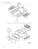 TOP / DRAWER Diagram and Parts List for FLF316CQB  Frigidaire Range