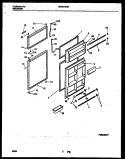 DOOR PARTS Diagram and Parts List for WRT21NRAW0  Frigidaire Refrigerator