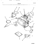 WRAPPER / BODY Diagram and Parts List for MC850P2  Frigidaire Microwave