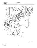 DRY CAB, DRM, HTR Diagram and Parts List for GES831AS1  Gibson Washer Dryer Combo