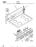 BACKGUARD Diagram and Parts List for MEF300PBDC  Frigidaire Range