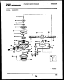MOTOR PUMP PARTS Diagram and Parts List for TDB232RBR0  Tappan Dishwasher