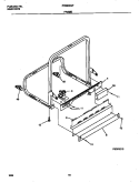 FRAME Diagram and Parts List for FDB836GFB7  Frigidaire Dishwasher