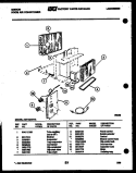 ELECTRICAL PARTS Diagram and Parts List for AM11C4EVA  Gibson Air Conditioner