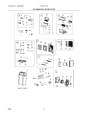RECOMMENDED SPARE PARTS Diagram and Parts List for FAP09ET1ZC  Frigidaire Air Conditioner