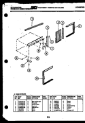 CABINET PARTS Diagram and Parts List for M316C2QB  Kelvinator Air Conditioner