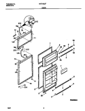 DOOR Diagram and Parts List for MRT18SJFD1  Frigidaire Refrigerator