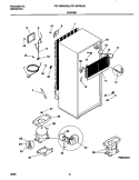 SYSTEM Diagram and Parts List for FRT16PRGD0  Frigidaire Refrigerator