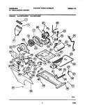 DRYER - MOTOR, BLOWER, BELT Diagram and Parts List for LCG701ADD2  Frigidaire Washer Dryer Combo