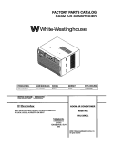 COVER Diagram and Parts List for WAL128K2A1  Westinghouse Air Conditioner