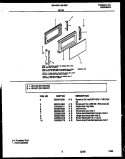 DOOR PARTS Diagram and Parts List for 56-4443-10-02  Tappan Microwave