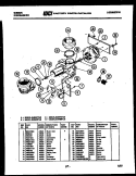 MOTOR PUMP PARTS Diagram and Parts List for SU24S9TLB  Gibson Dishwasher