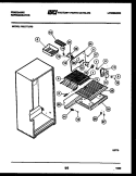 SHELVES AND SUPPORTS Diagram and Parts List for FPE17TLA0  Frigidaire Refrigerator