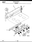 BACKGUARD Diagram and Parts List for MEF300PBWA  Frigidaire Range