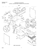 BODY Diagram and Parts List for MEF364BGWA  Frigidaire Range