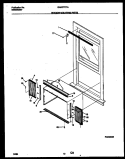 WINDOW MOUNTING PARTS Diagram and Parts List for GAC077T7A2  Gibson Air Conditioner
